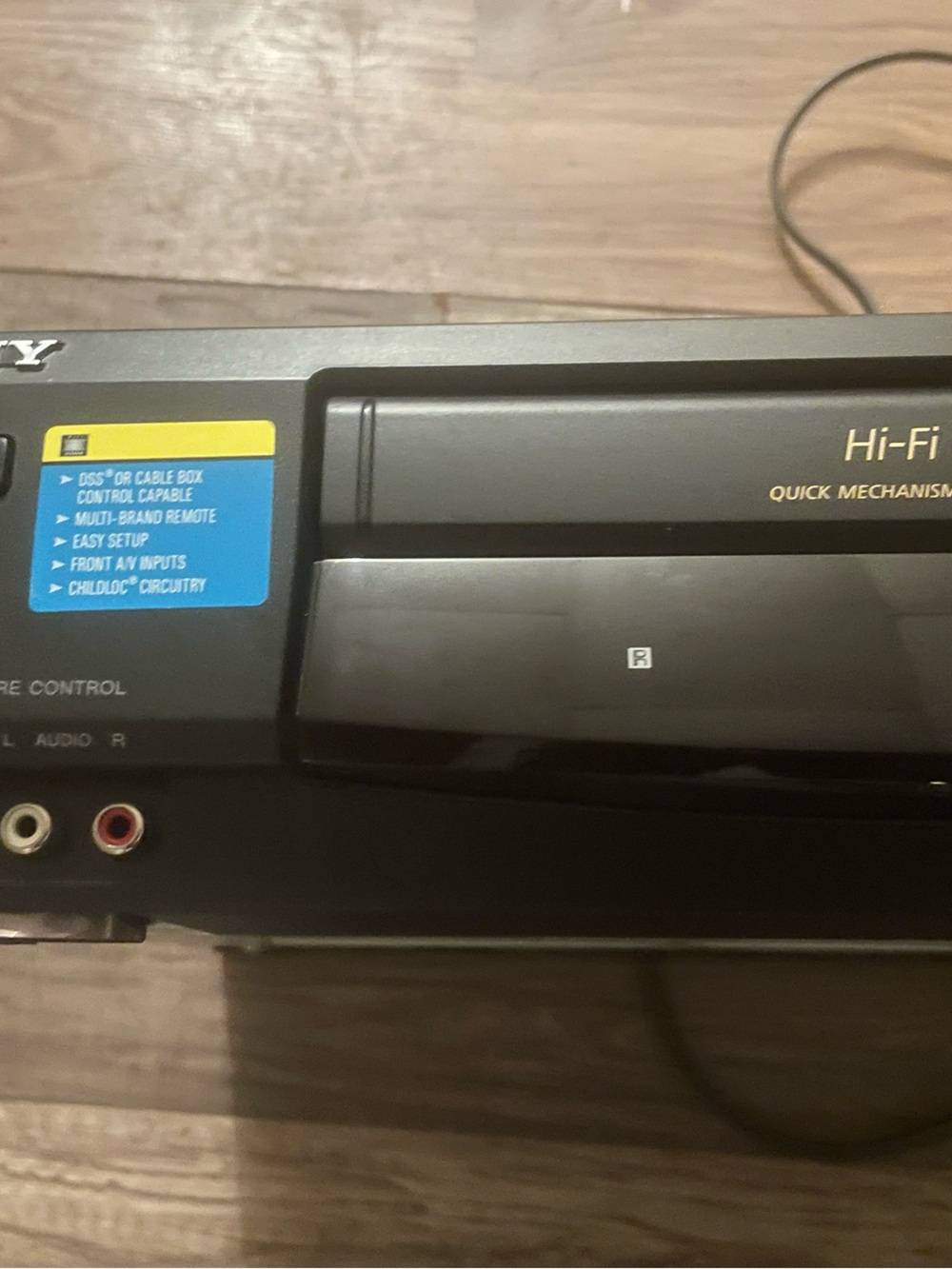 Sony vhs vcr with remote